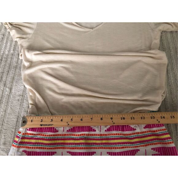 Freeway Beige Top Dress with Colorful Woven Skirt – Size M, - Picture 6 of 10